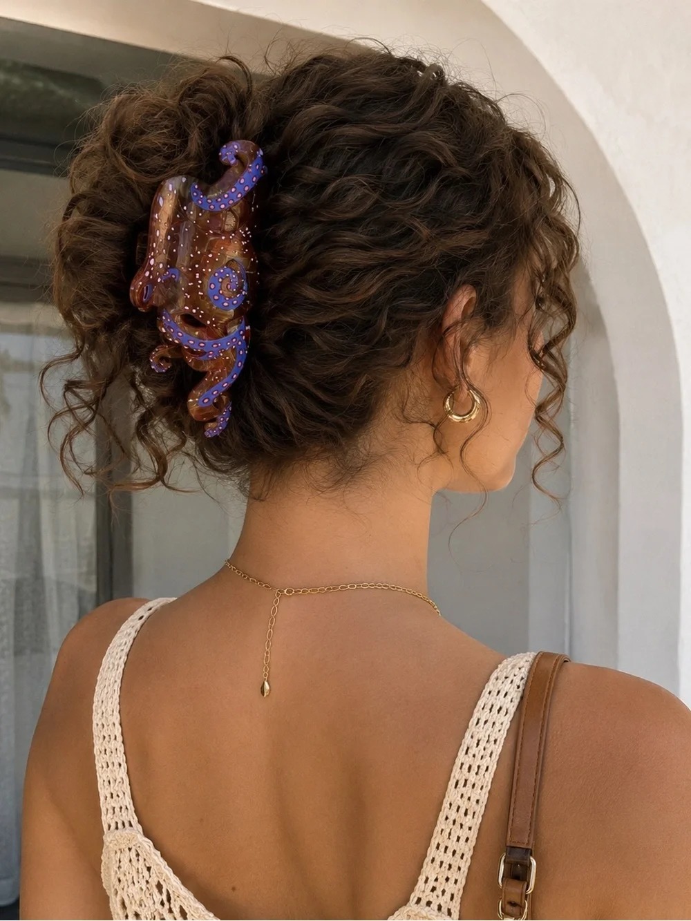 Beachy Octopus Acrylic Fashion Hair Clip